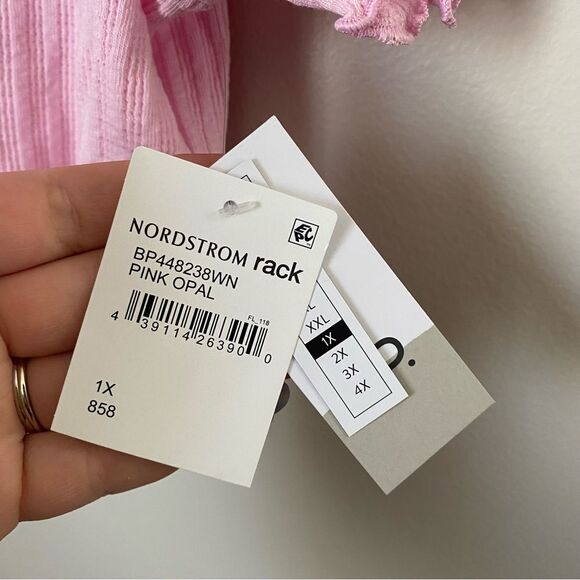 BP Crop Top Pastel Light Pink Buttons Casual Neutral Solid Texture Y2K Style - Picture 5 of 7